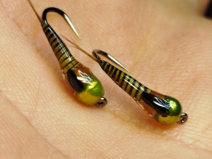 Tungstene olive, herl de paon