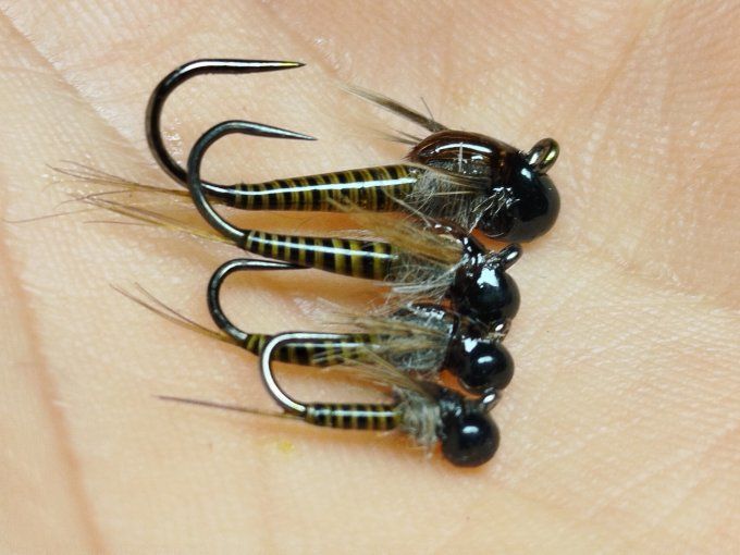 Nymphe de baetidé olive  jig off